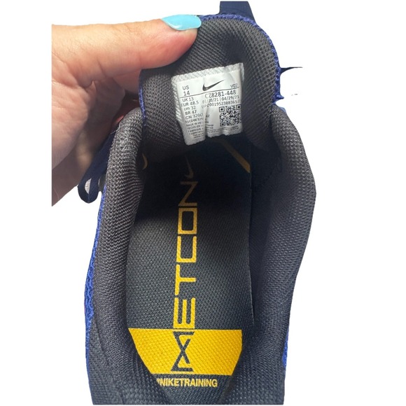 SIZE 14 Nike Metcon 7 Men's Training Sneakers Deep Royal Blue CZ8281-448 - Picture 7 of 9